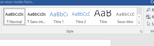 Style : modifier